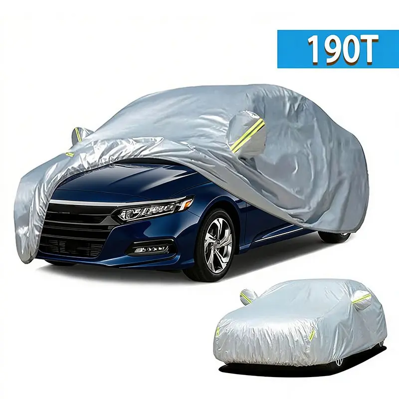 190T Car Windshield Snow Ice Cover, Foldable Winter Windshield Sunshade, Frost Guard Snow Shield, Cold Weather Car Exterior Accessory