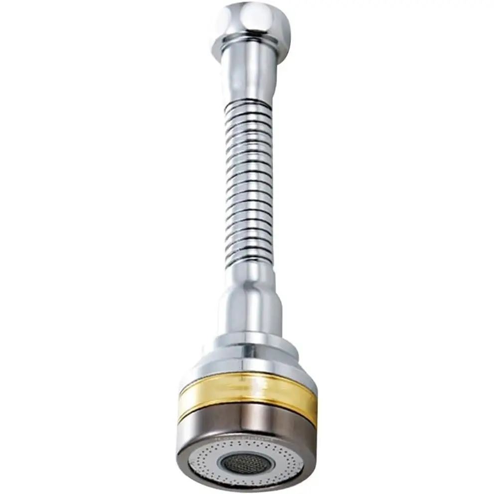 Kitchen Faucet  , Solid Brass and Stainless Steel, 360  Rotatable Aerator – 3 Flow Mode Adjustable, High  Booster, Anti-Splash, Water Saving Faucet Sink (Medium)