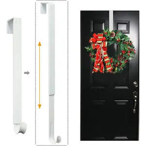 Wreath Hanger, Adjustable Over The Door Wreath Hanger from 15 to 25 Inches & Wreath Holder & Wreath Door Hanger for Front Door Decor 20 lbs Larger Christmas Decorations Hook (White)fidget toys