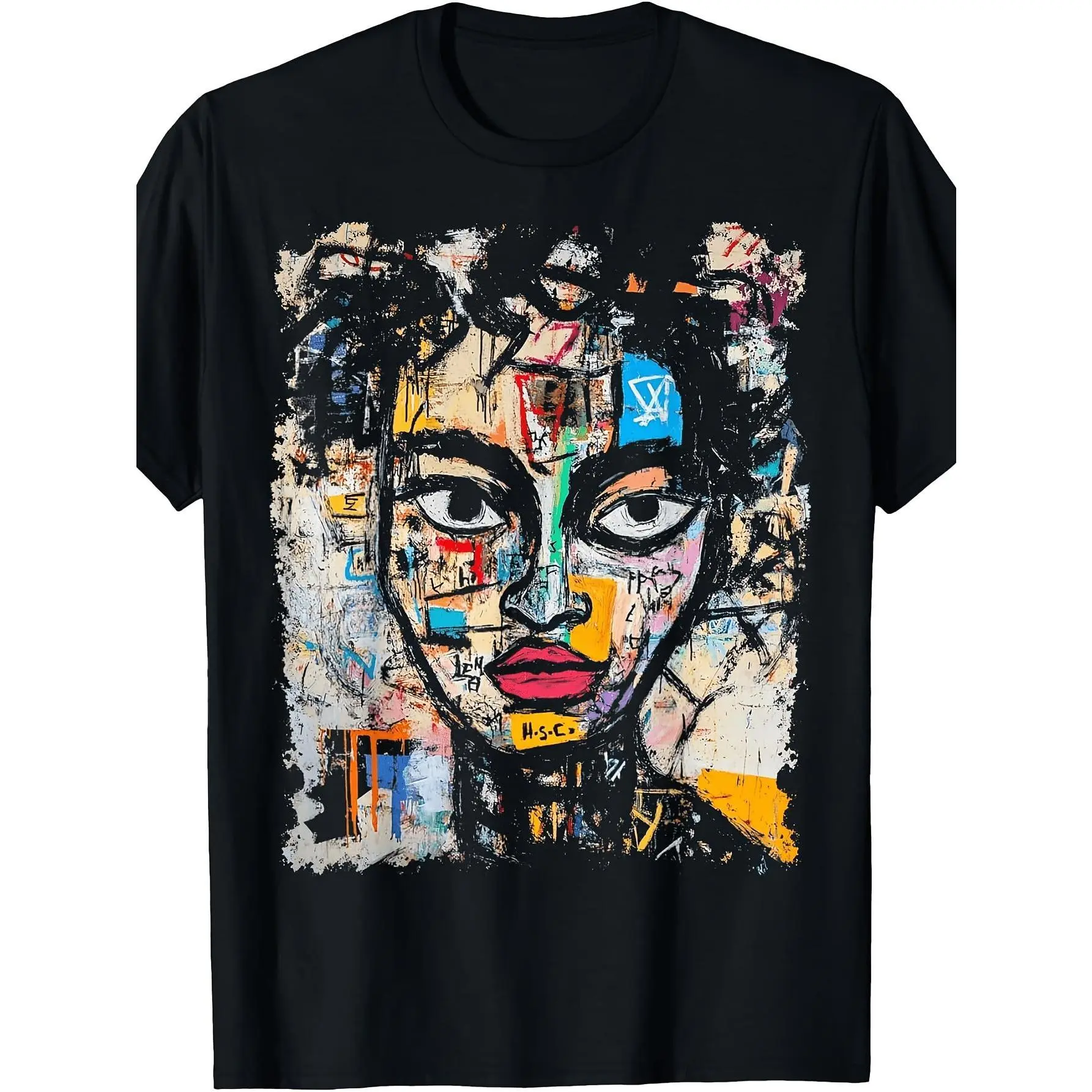 1990S Art Style Abstract Graffiti T-Shirt, Unisex