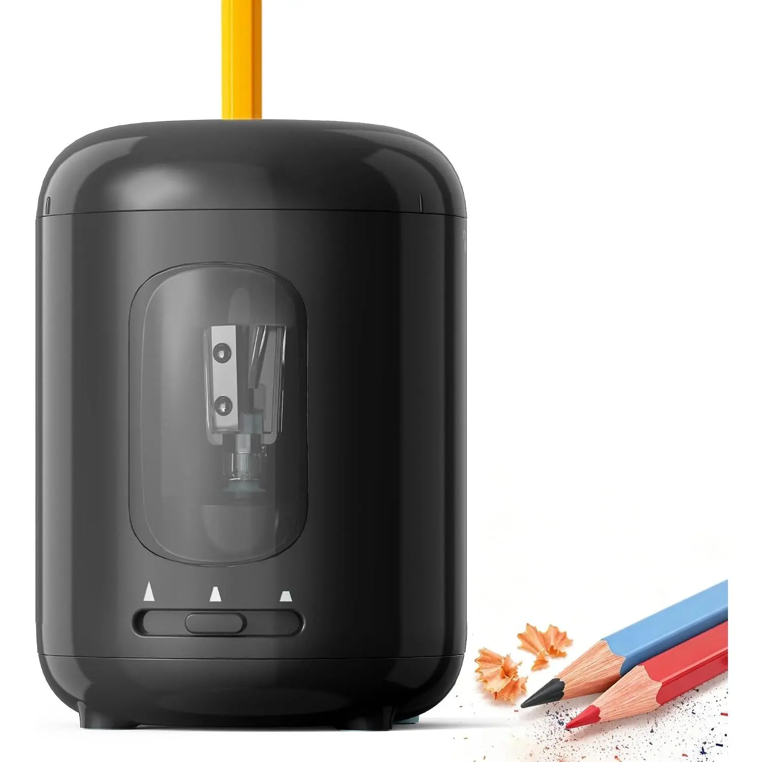 Electric Pencil Sharpener,3 Sharpness Modes, Operated for No.2/Colored Pencils(6.5-8mm),Portable Pencil Sharpener for Classroom/School//Office, Black