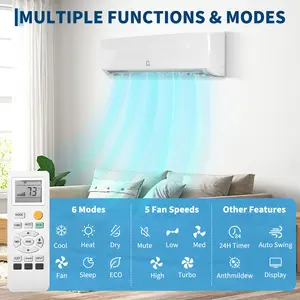 OP-12000 BTU Mini Split Air Conditioner Heat Pump System,19 SEER2 115 V Inverter Ductless AC Cools Up to750 Sq, Remote Control & Installation Kit,Energy Efficient for Bedroom,White
