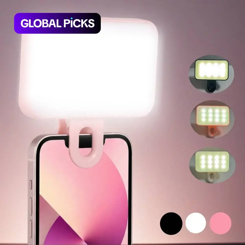 Portable Mini Clip-on Fill Light, Multipurpose Selfie Ring Light for Phone, Universal LED Light, Phone Accessories, Selfie Led Lights #GLOBAL PICKS