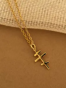 1Pc Russian Orthodox Cross Necklace, Christian Faith Jewelry, Religious Pendant, Spiritual Protection Gift, Unisex, Perfect for All Genders
