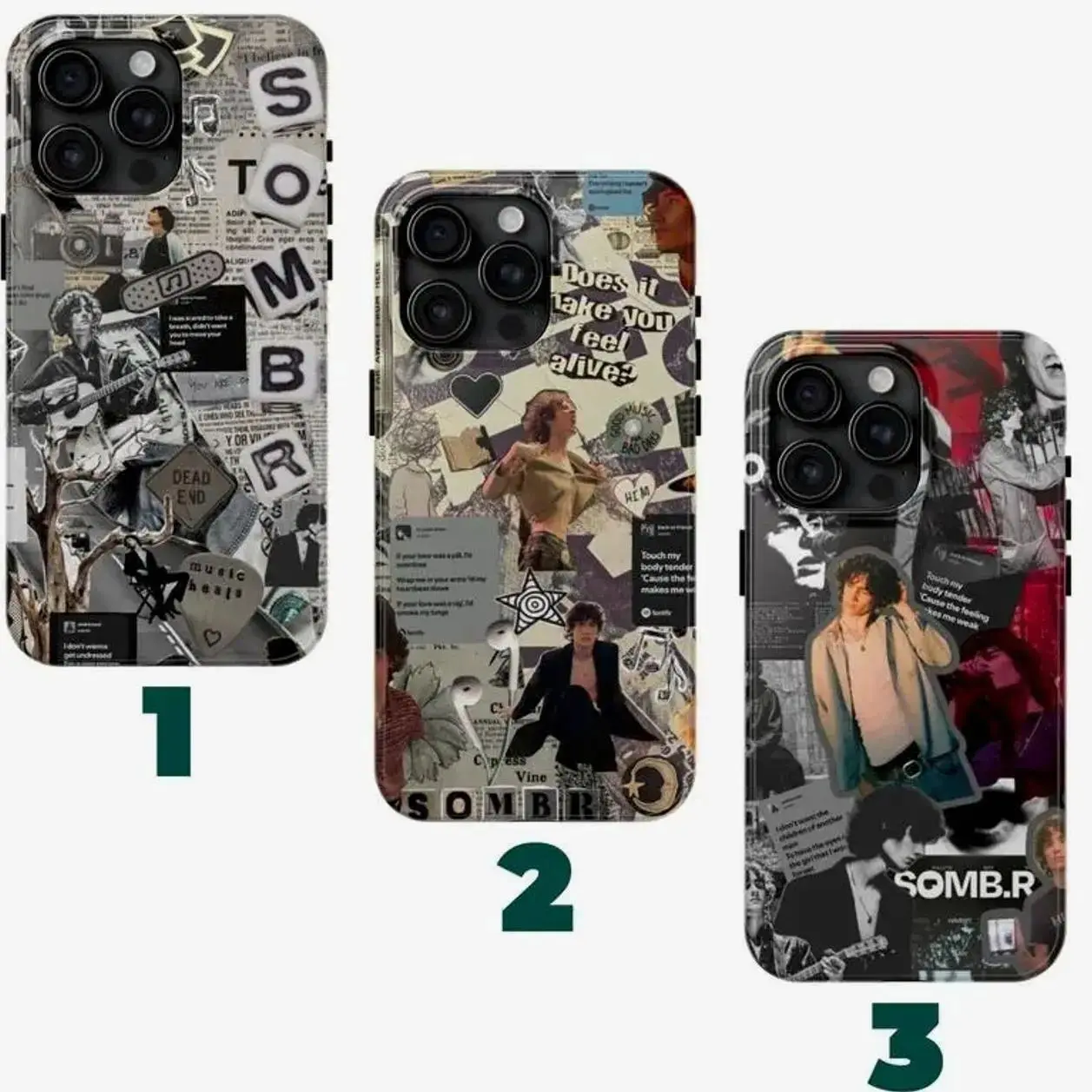 3 Styles Sombr Phone Case V1 pop rock 2025 Phone Case, Michael Boose Headlining Tour tour 2025,Suitable for iPhone 17-11 Pro Max/Plus and  Samsung Galaxy S23-25