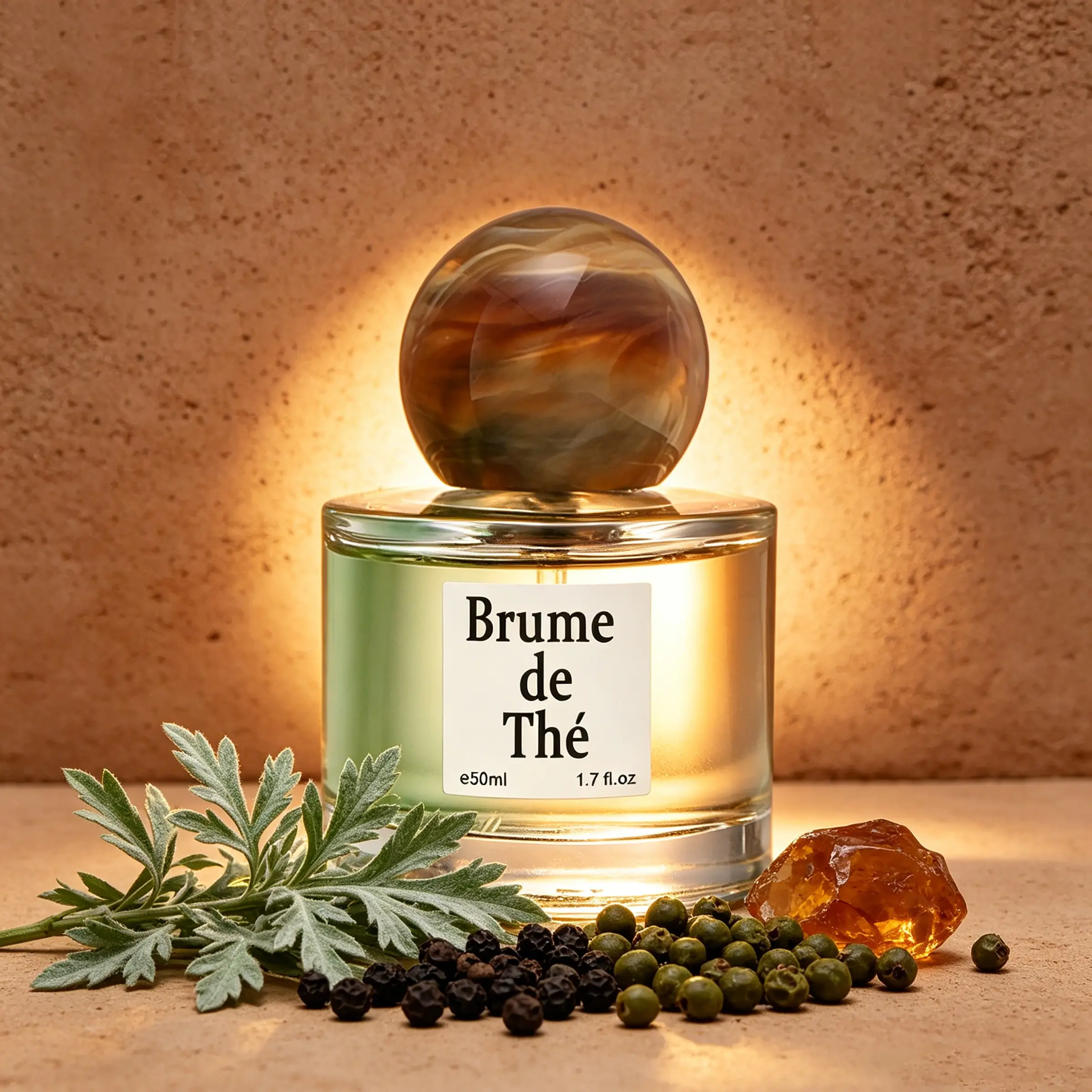 Spray Perfume for Men and Women, Flammable Liquid, Earthy Fragrance, Aromatic Woody Aroma with Artemisia & Pepper Top, Tea & Ambrette Heart, Musk & Amber Base, Herbal Scent for Work or Daily, Unisex Cologne Gift, Gift for Christmas, Valentine's