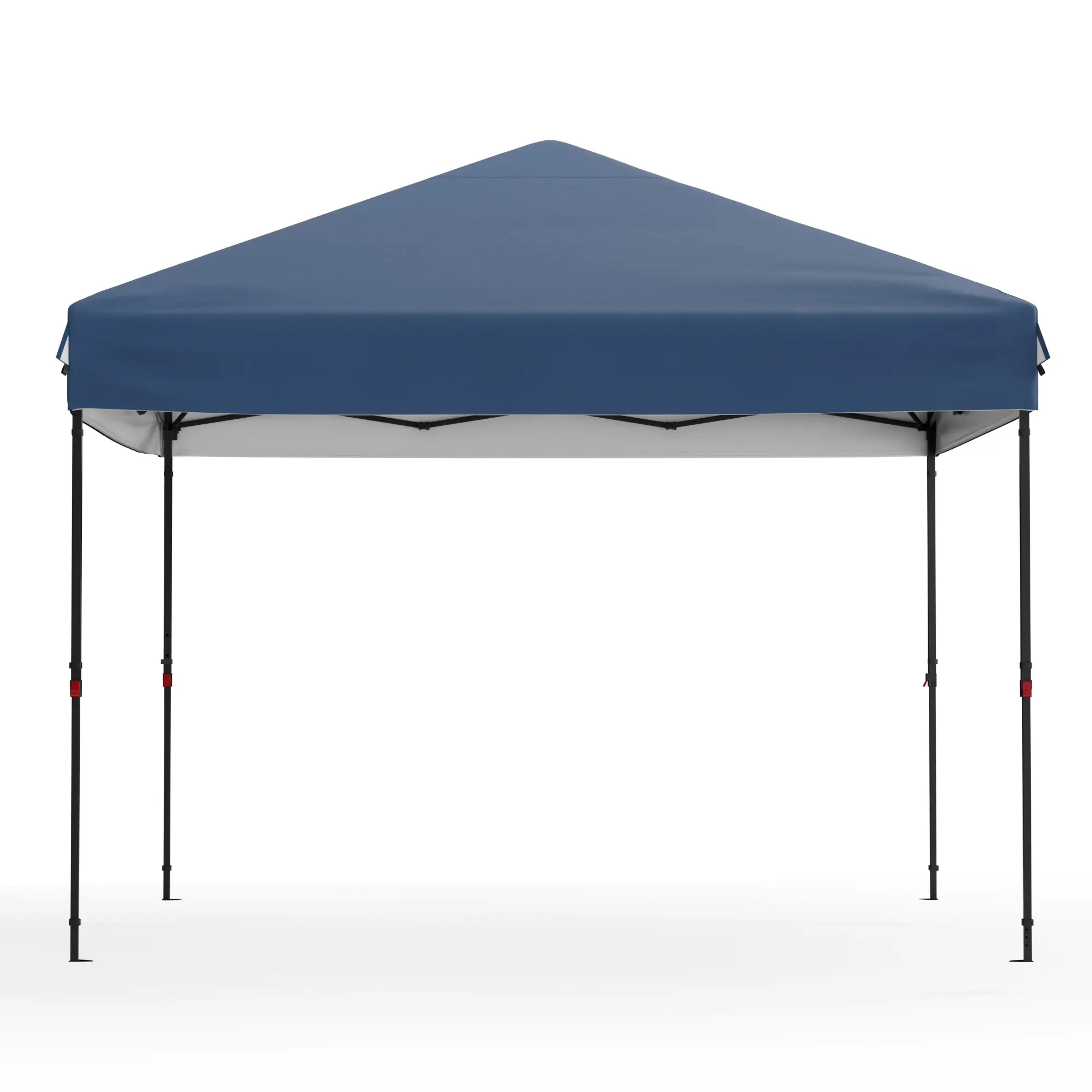 10x10 FT Heavy Duty Pop Up Canopy Tent - Weather Resistant Shelter, Waterproof Outdoor Patio Cover, Removable Wall, 1-Person Setup, 3 Adjustable Heights, UPF 50+, Wheeled Bag, 4 Weight Bags, 8 Stakes, 4 Guy Ropes - Ideal for Backyard, Camping