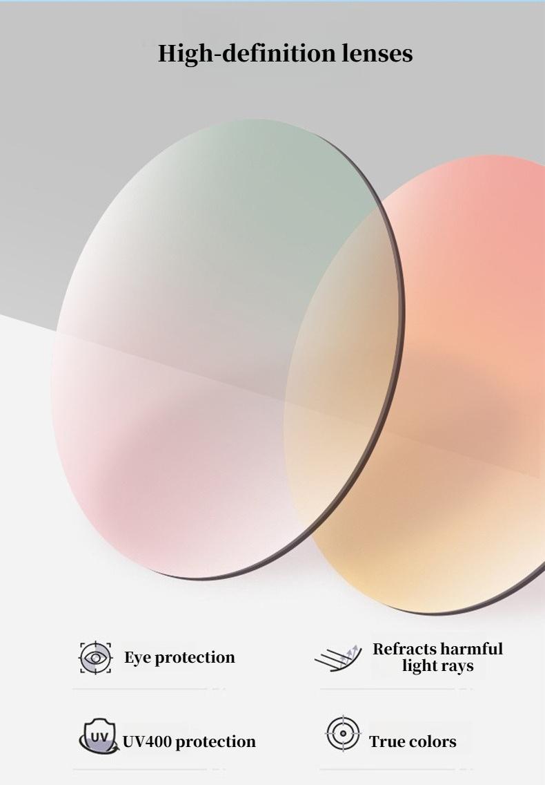 Cat-Eye Metal Frame Blue Light Blocking Glasses Sleek Plain Front Design Advanced Anti-Blue Light Eyewear for Everyday Screen Use Targeted Lens Technology Lightweight Comfort Clear Color-True Lenses