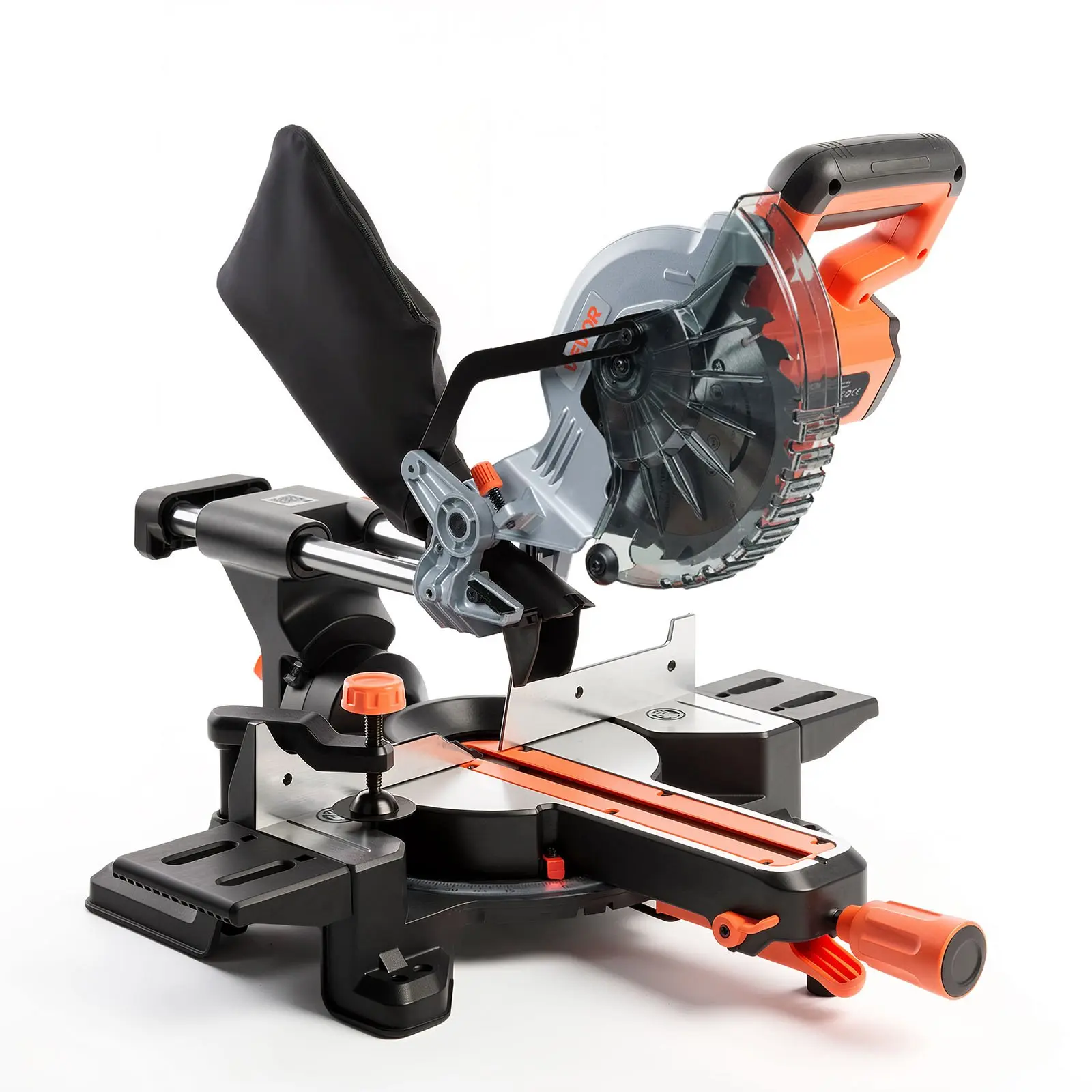 VEVOR Cordless Sliding Compound Miter Saw, 7-1/4" Blade, DC 18.5V with Battery & Charger, LED Alignment, Adjustable Angles, for Wood/Metal Cuts & Plastic/Laminate Cutting