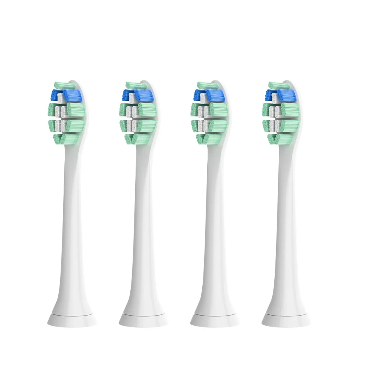 4pcs Tooth Plaque Cleaning Replacement Brush Heads, Compatible with Philips Sonicare Diamondclean/protectiveclean/expertclean Electric Toothbrushes