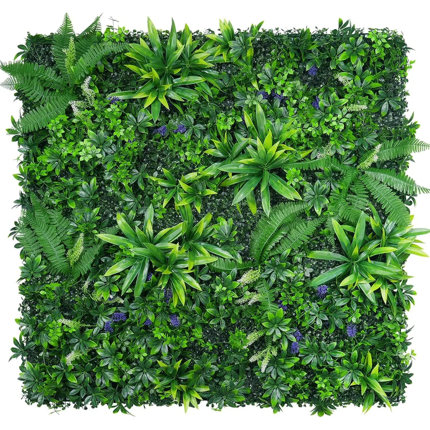 Grass Wall Panels Set of 6, Artificial Hedge Panels Greenery Wall, UV Protected Faux Grass Backdrop  Fence Screen, Greenery Wall for Outdoor Indoor Garden Birthday Wedding Decor