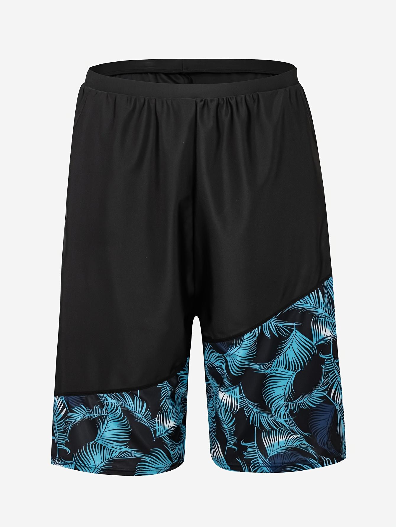 Tropical Print Fashion Men's Swimwear Set Long Sleeve Long Pants Sun Protection Surfing Suit