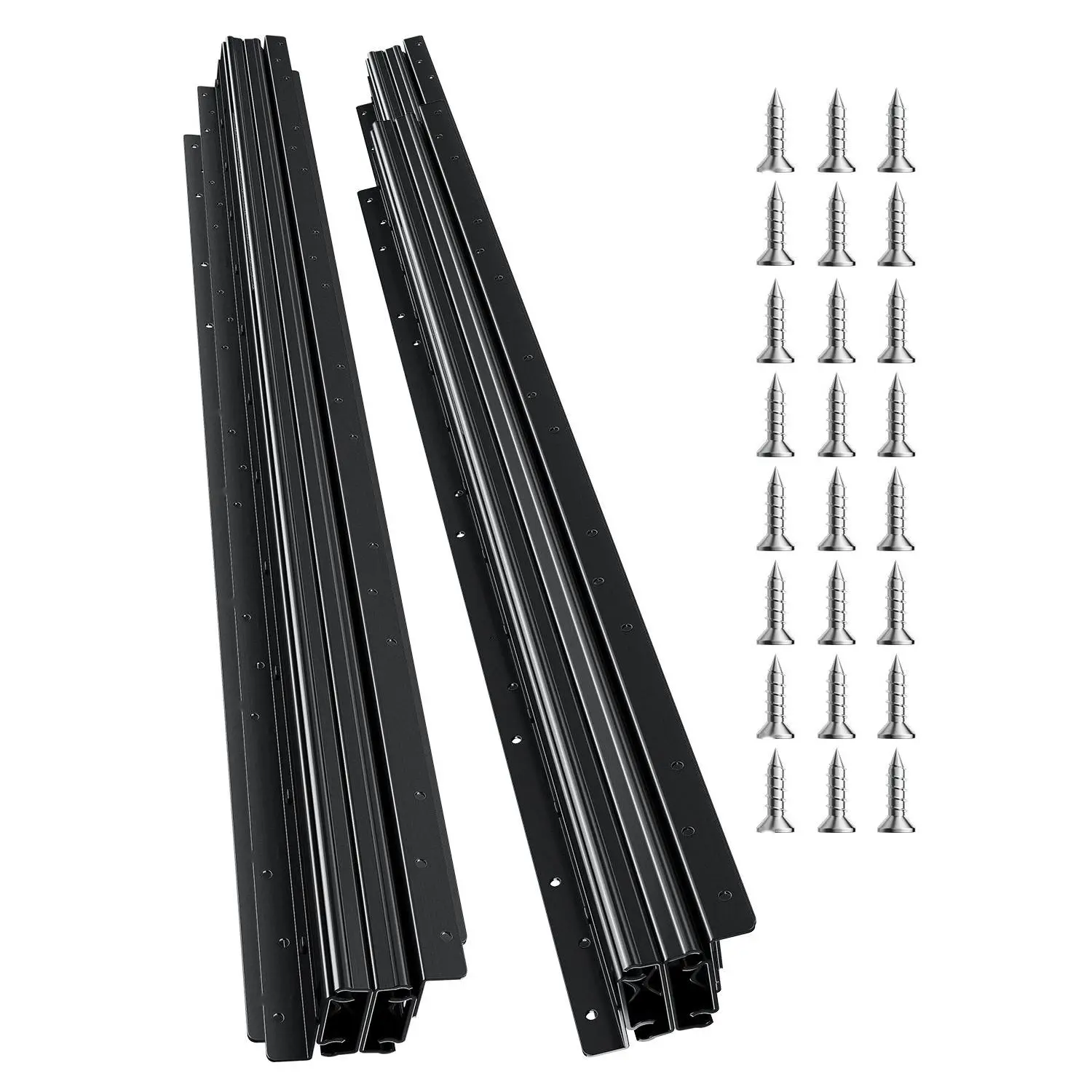 Undermount Drawer Slides 40-Inch Full Extension with 260 Pound Capacity for Under Stair Cabinets, Ball Bearing Rails, Soft Close Heavy Duty Aluminum Drawers, Quiet Operation, Ideal for Kitchen Cabinets and Home Renovation Projects