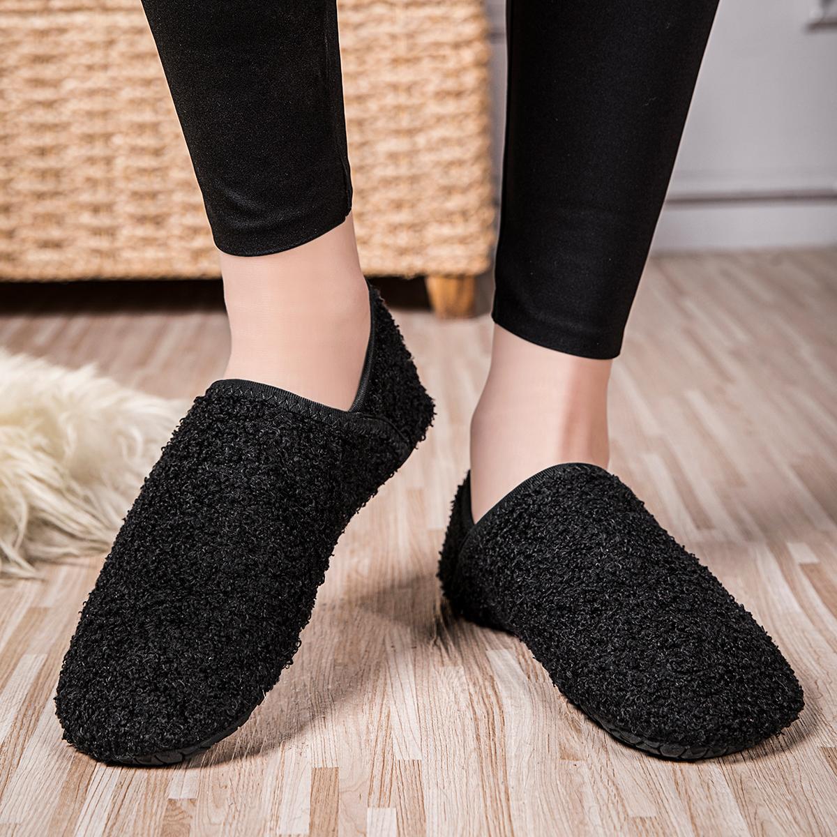 Winter Cotton Shoes for Women House Slippers Cozy Sock Shoes with Soft Rubber Sole Slip On for Indoor Outdoor SpringStatements