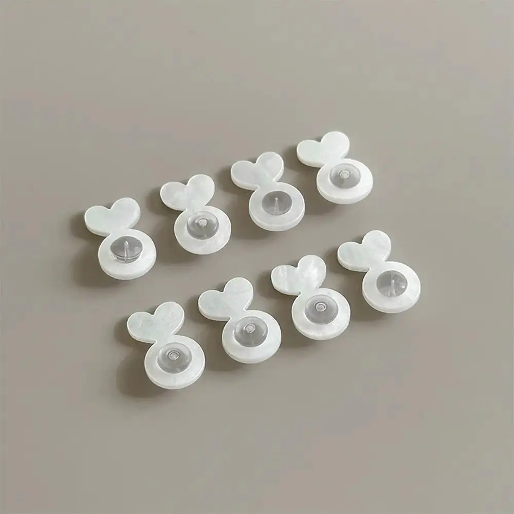 10-Pcs Silicone Earring Lifters, Hypoallergenic Invisible Backs Providing Instant Lift Support for Heavy Earrings, Secure Fit, 10x6x3 mm, 0.3 g per piece, Studs, Transparent, Ultra-Light, 10 Mm × 6 Mm × 3 Mm