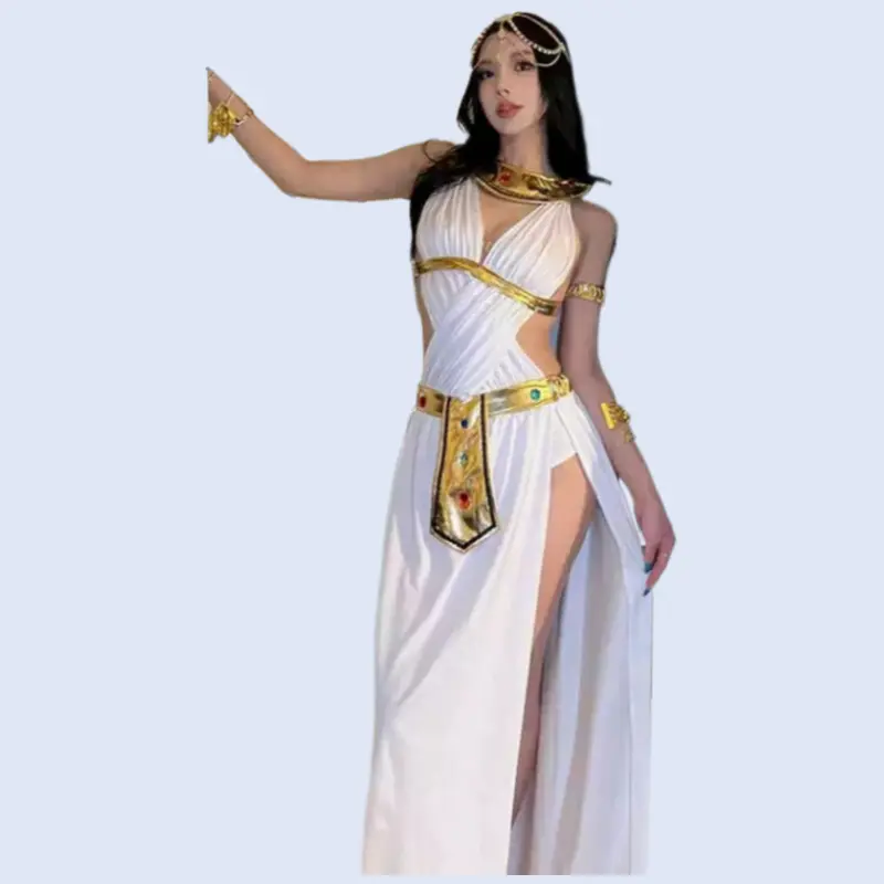Sexy Egyptian Cleopatra Queen Costume Halloween Belly Dance Aladdin Exotic Indian Style Fancy Dress For Women Party Cosplay