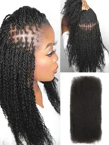 Brazilian Afro Kinky Bulk Human Hair for Braiding, Dreadlock Hair 30g/PC, Natural Human Hair Extension Kinky Curly Hair