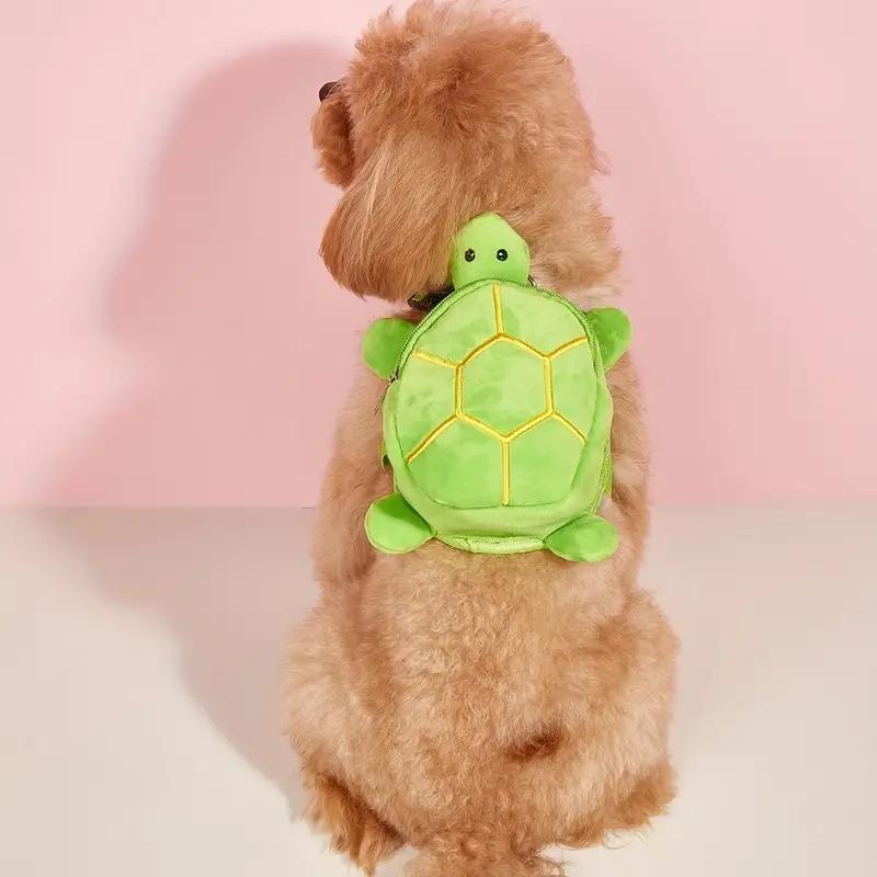 Cute Turtle Design Backpack for Carrying Pets Stuff & Snacks, Lovely Dogs Backpack for Outing Hiking Travelling, Pet Going Out Traction Chest Back Bags, Animal Carrier