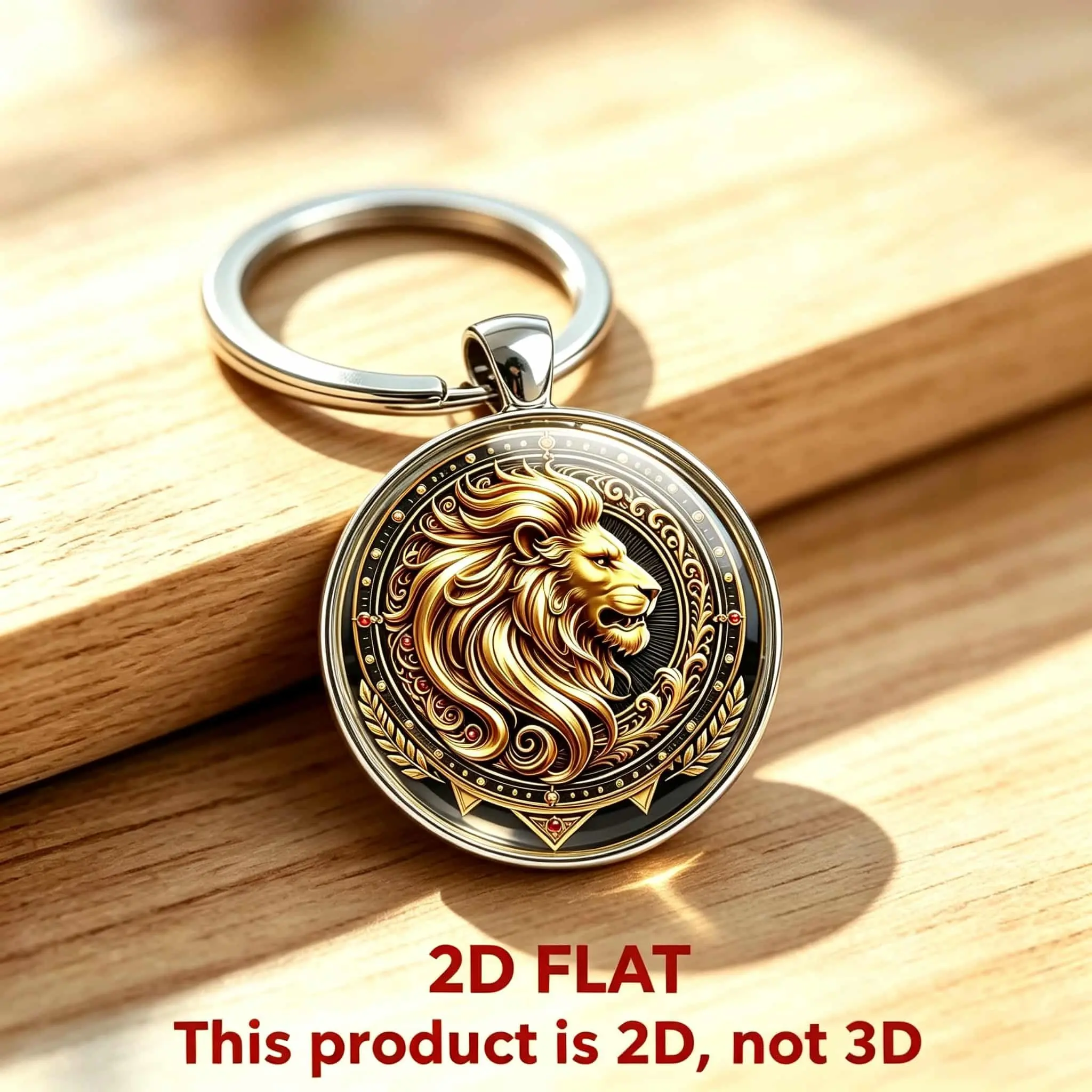 Durable Metal Lion Key Ring, Perfect Gift for Holidays, Birthdays, Christmas, Home Decor, Car Pendant, Essential Festive Item