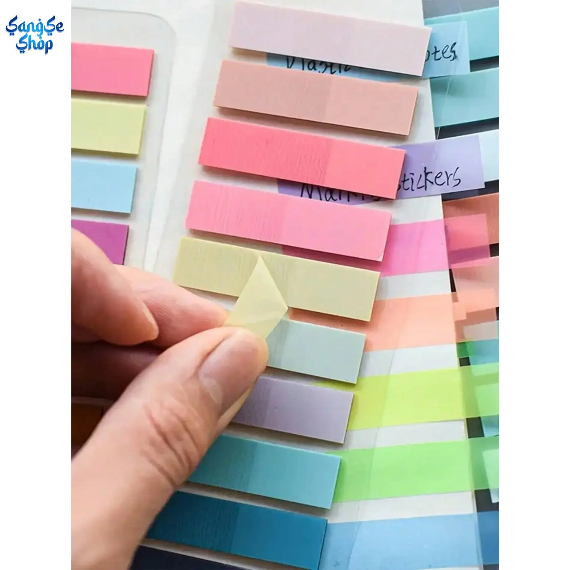 Multicolor Transparent Sticky Notes Tabs Set (600/1200PCS), Morandi Color-Coded Adhesive Index Labels, Self-Adhesive Page Markers for Books, Back to School Office Organization Supplies, College School Supplies, School Supplies College