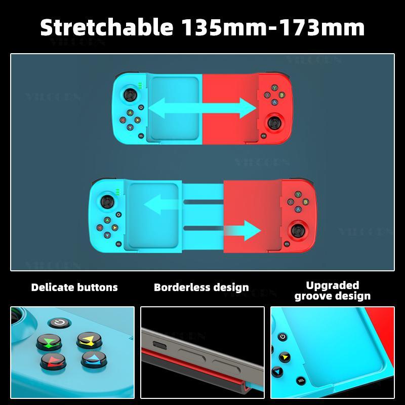 D3 Wireless Stretchable Game Controller Bluetooth 5.0 Mobile Phone Gamepad Controller For Samsung Huawei Xiaomi Android IOS