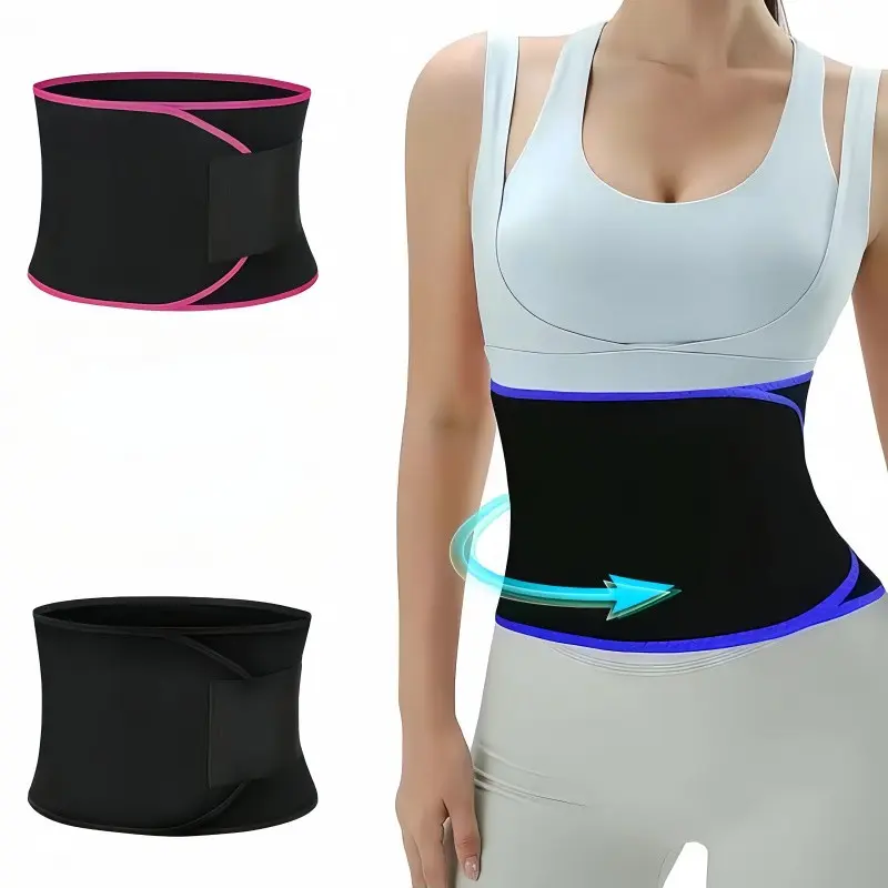 Waist Trainer for Women and Men, Sweat Belt Waist Trimmer, Belly Band Stomach Wraps, Abdominal Control Belt, Comfortable and Effective Fitness Aid