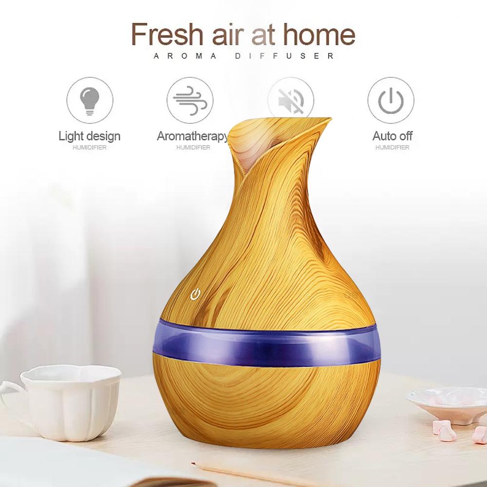 Remote Control Humidifier and Diffuser, 300ml Ultra Quiet with Auto Shut-Off, 7 Color Night Light for Bedroom & Office  Gift for Sleep Relaxation