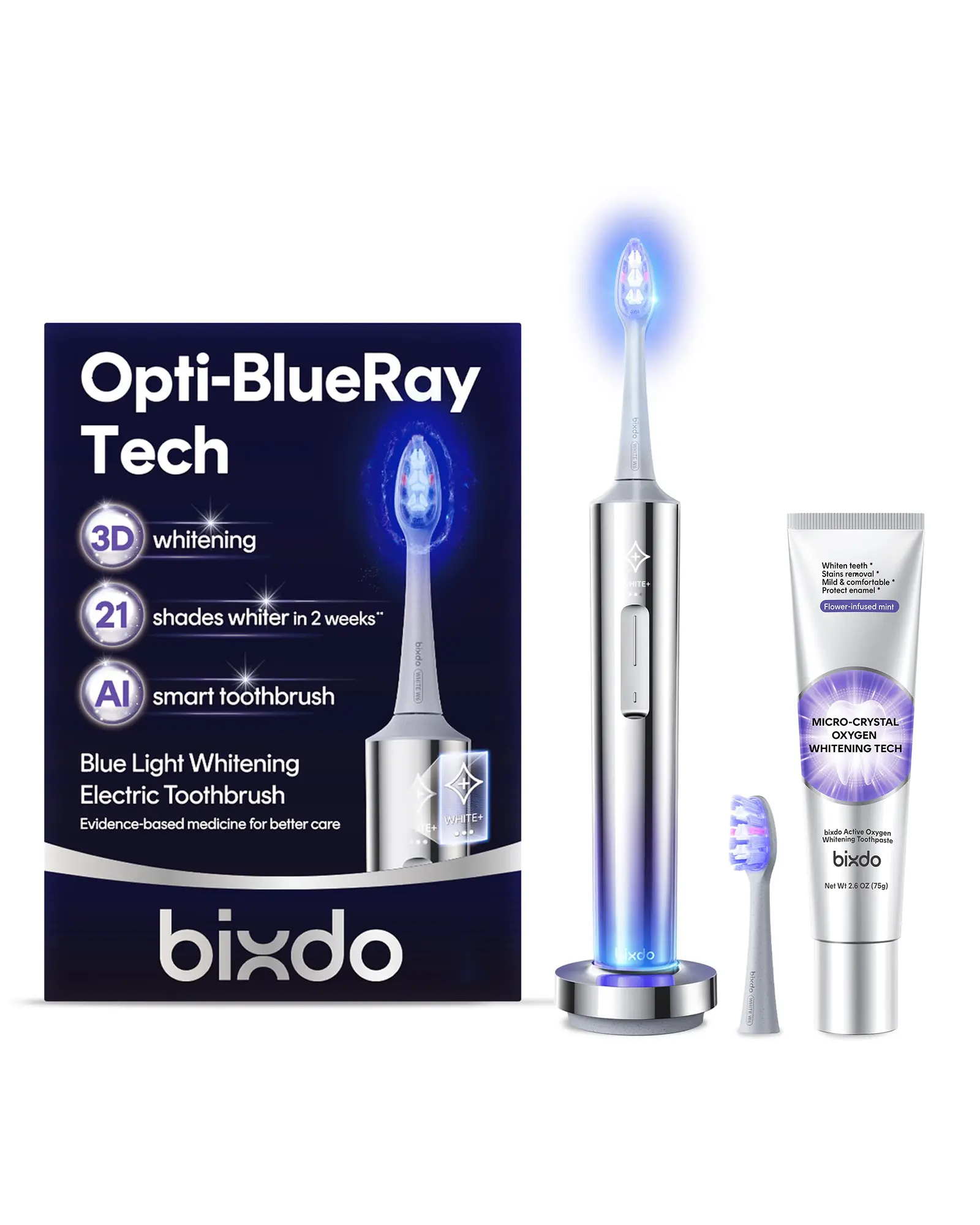 Bixdo Glossonic Brush PRO Electric Whitening Toothbrush