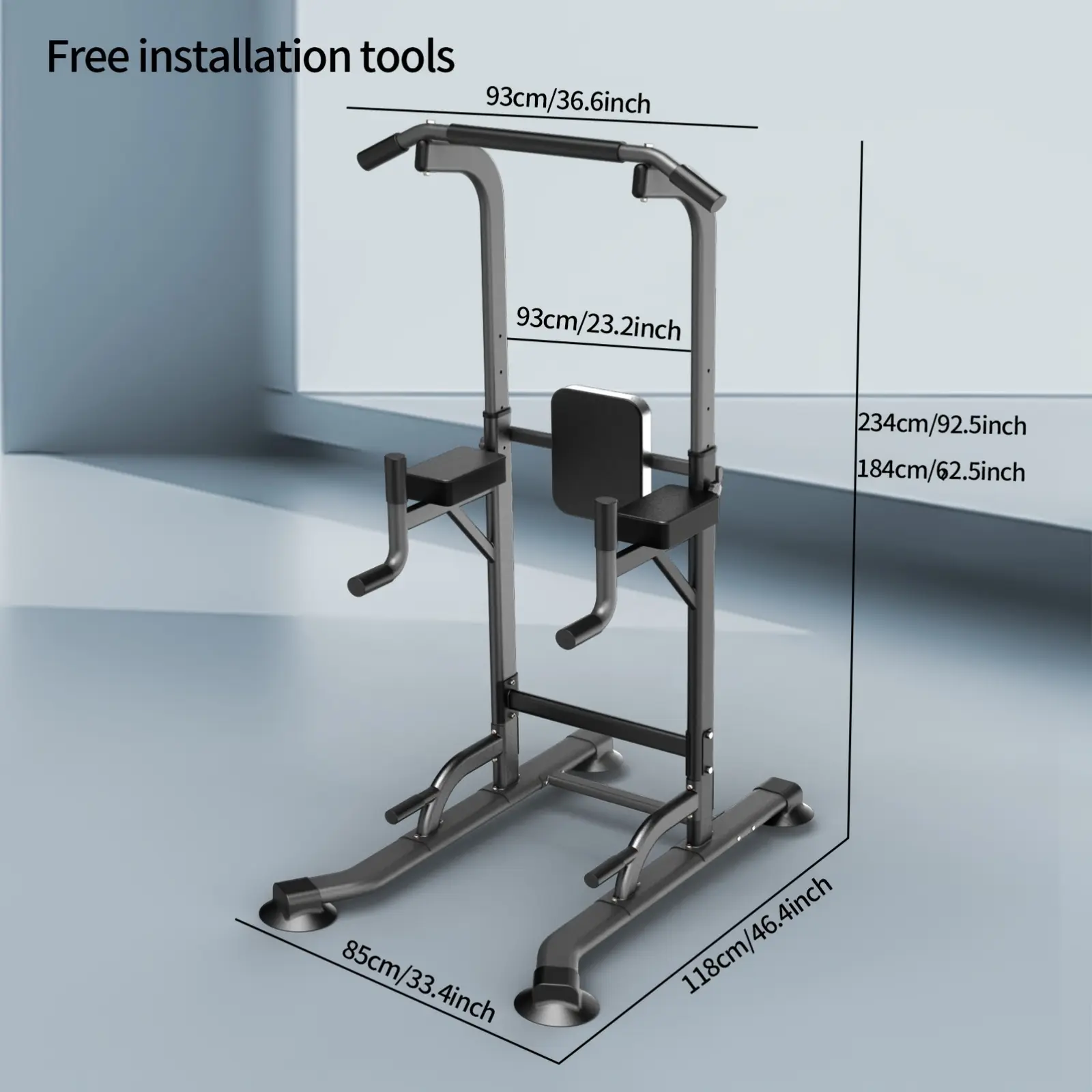 Multifunctional fitness equipment Horizontal adult bar for adults Pull-up device for  Single parallel bar frame