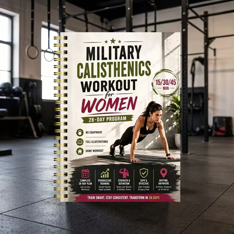 28-Day Women's Bodyweight Fitness Plan: Home Workouts to Build Strength & Lean Muscle, Boost Energy | No Equipment.15/30/45-Min Sessions for Beginners to Advanced