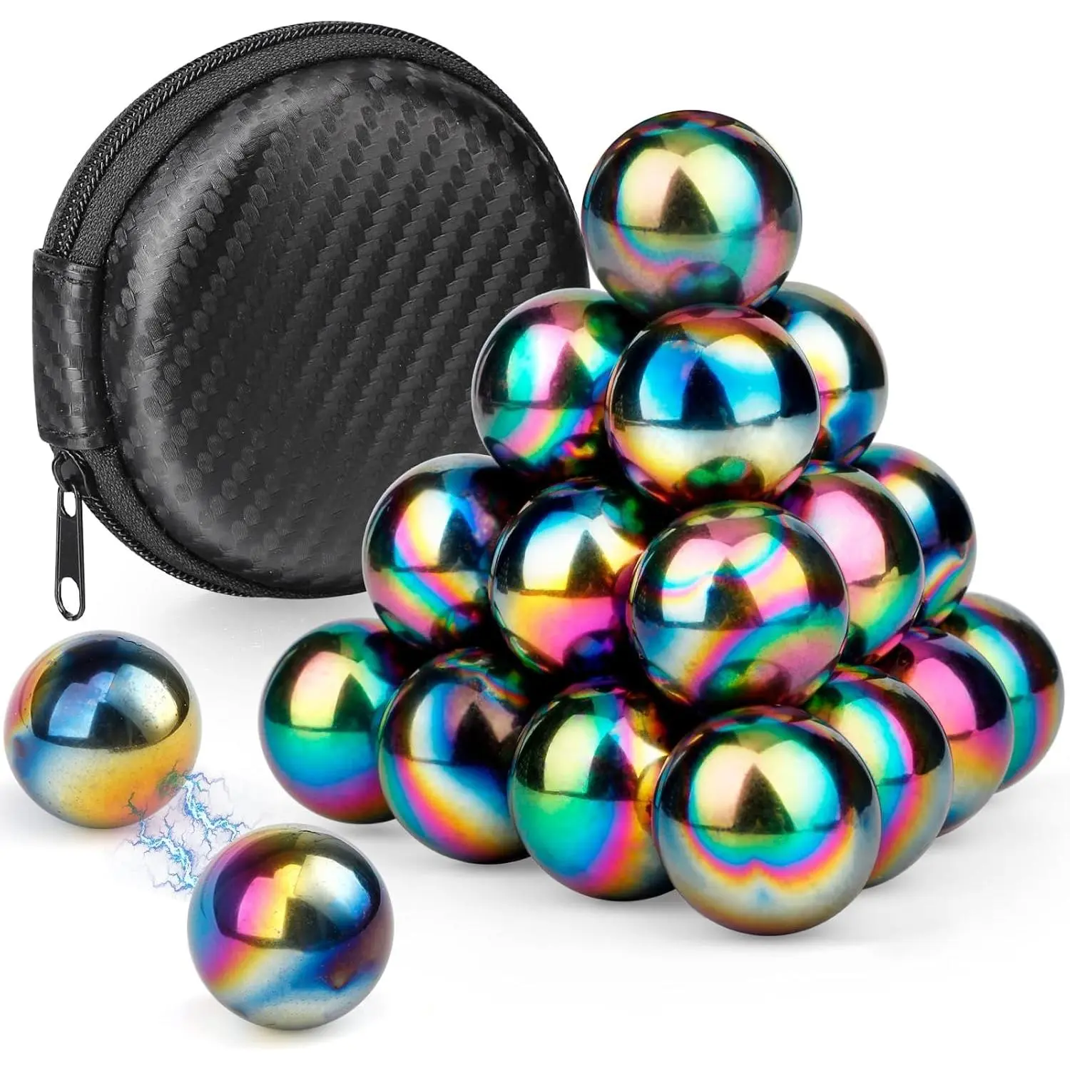 Fidget Magnet Toy for Adults, Magnet Hand Roller, Magnetic Toy for Men, Magnet Slime Ferrite Putty Office Desk Decorations, Gift for Science Kit 21 PCS