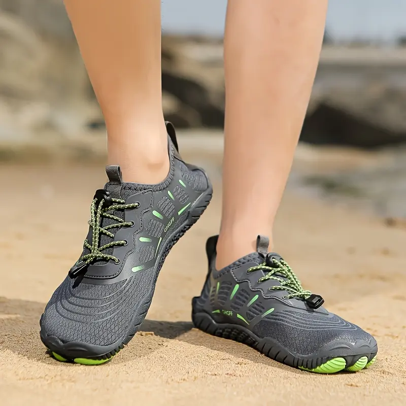 GGOR Men's Hiking and Wading Shoes, Non-slip Quick-dry Water Shoes, Amphibious Outdoor Fishing and Beach Shoes, Five-toed Water Shoes, Comfortable Casual Sandals, Suitable for Beach Swimming, Seaside Vacations, Indoor Training, Yoga and Fitness, Outdoor C