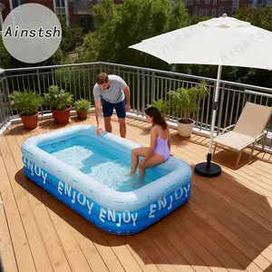Large Inflatable Pool for Yard, Garden, Balcony, Foldable Storage, Three-Layer Height Structure, Available in 4 Sizes, Foldable Swimming Pool