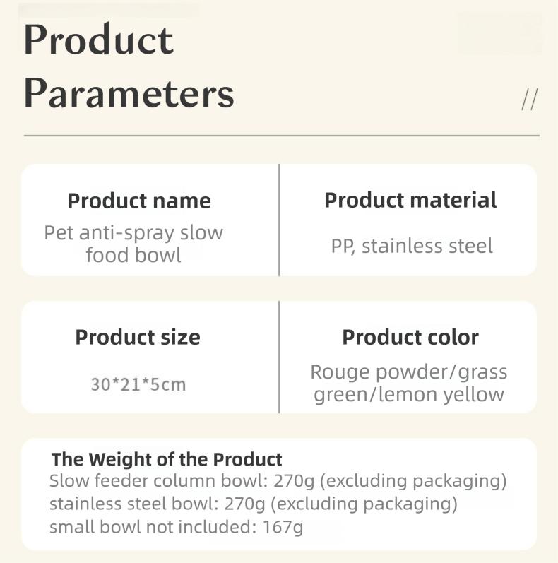 Stainless Steel Slow Feeder Bowl for Small Dogs – 2-in-1 Double Bowl, Anti-Choke Design, Non-Slip Base