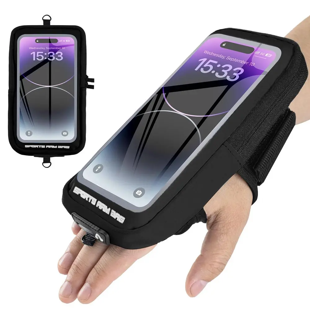 Running Phone Armband – Forearm Wrist Strap Holder with Card Slot – Compatible with iPhone 17/16/15/14/13/12/11/X/XR Pro Max/Plus, Samsung Galaxy S24/S10 and all phones up to 7.0 inches – Sports, Fitness and Training Armband