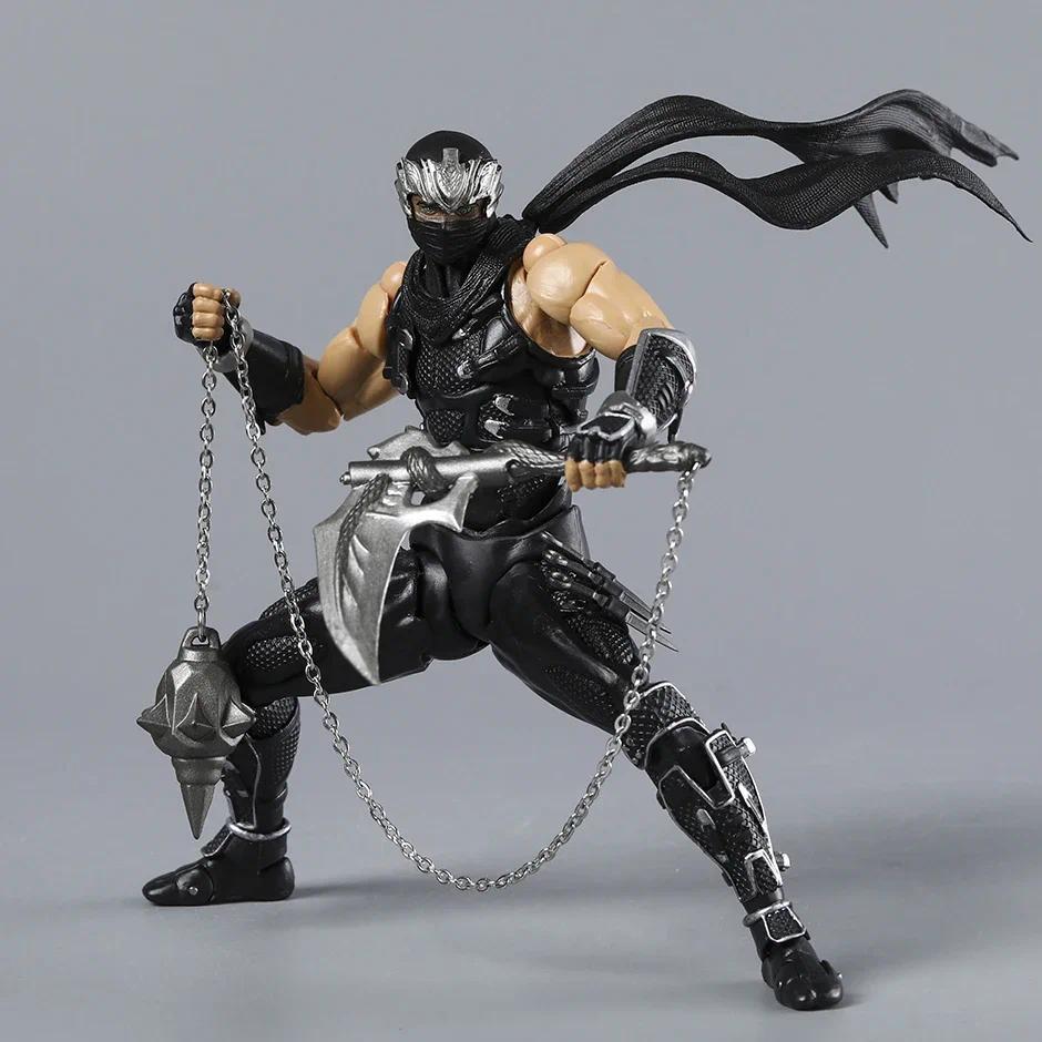 Revoltech Yamaguchi Ninja Gaiden Ryu Hayabusa 1/12 Scale Articulated Action Figure With Bonus Collectible Model For Game Fans