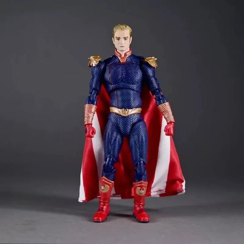 Battle Damaged Homelander Action Figure from The Boys, Boxed PVC Collectible Toy with Detachable Cape