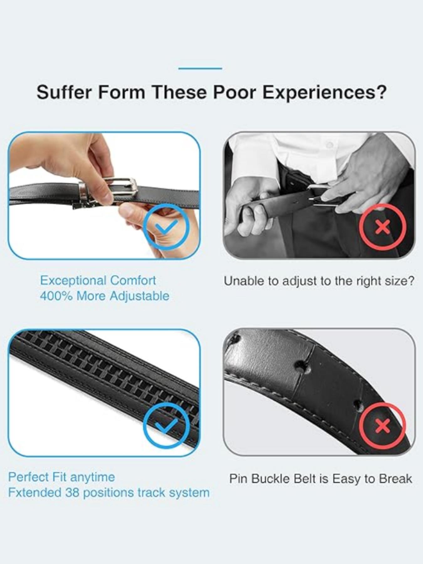 Men's Business Fashion Belt, Casual Automatic Buckle Belt, Fashion Belt for Party, Daily Clothing Decor, Trendy All-match & Exquisite Belt for Gift