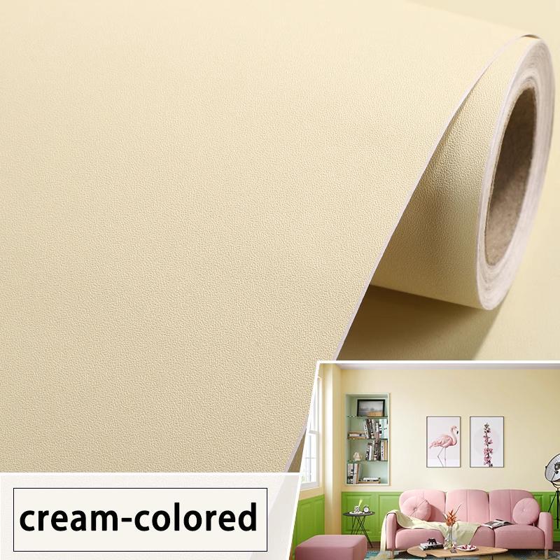 Solid Color Wallpaper, Self-adhesive Wall Sticker, Waterproof Wallpaper for Home Living Room Bedroom Dormitory Decor, Peel and Stick Wallpaper Designs