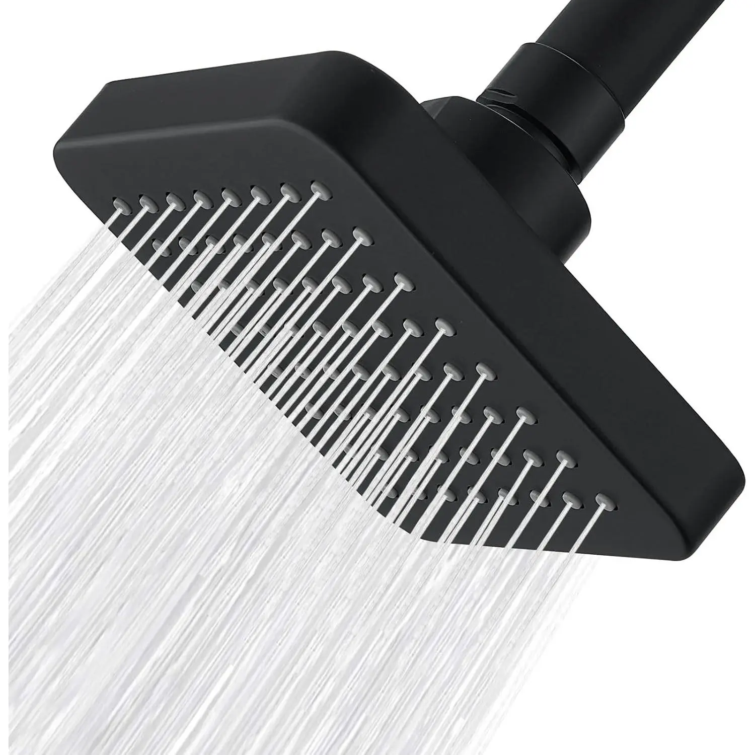 High  Shower  - 4“  Bathroom  Boosting Rain Showerhead -    for Square Rainfall Shower Heads(Matte Black)
