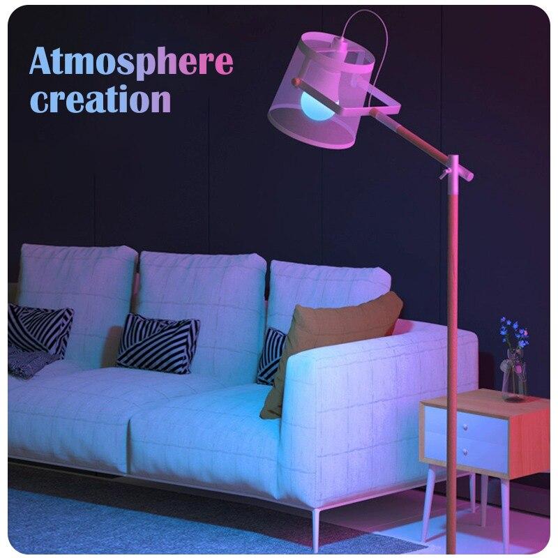 RGB Bulb LED Multicolor Bulb E27 220V Household Lighting Dimmable 24 Key Remote Control Smart Lamp Atmosphere Light