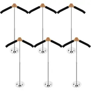 6 Pack Adjustable T Shirt Display Flexible Shoulder Stand,Portable Clothes Hanger Rack for Clothing Garment Coat Retail Vendor,Shirt Rack,Metal Clothing Display Rack,17.3 x 31.3 Inch