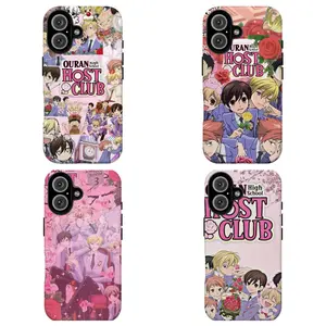 FL-Vintage Ouran High School Host Club Custom Smartphone Case, Classic Anime Collage Print Protective Casing, Accessory with Resistance for iPhone 11-17 Air Pro Max & Samsung S21-S26 Devices, Gift for Anime Fans
