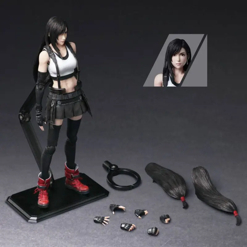 Final Fantasy Vii Se Pa Edition Tifa Lockhart Anime Collectible For Fans PVC Figure, Unisex Action Figure Model with Interchangeable Parts, No Choking Hazard, Ca Prop 65 Free