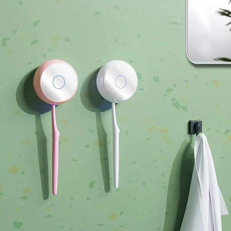 White toothbrush disinfection box, toothbrush disinfection box, integrates ultraviolet sterilization and drying functions, deeply cleans the brush head, and takes care of oral health in an all-round way