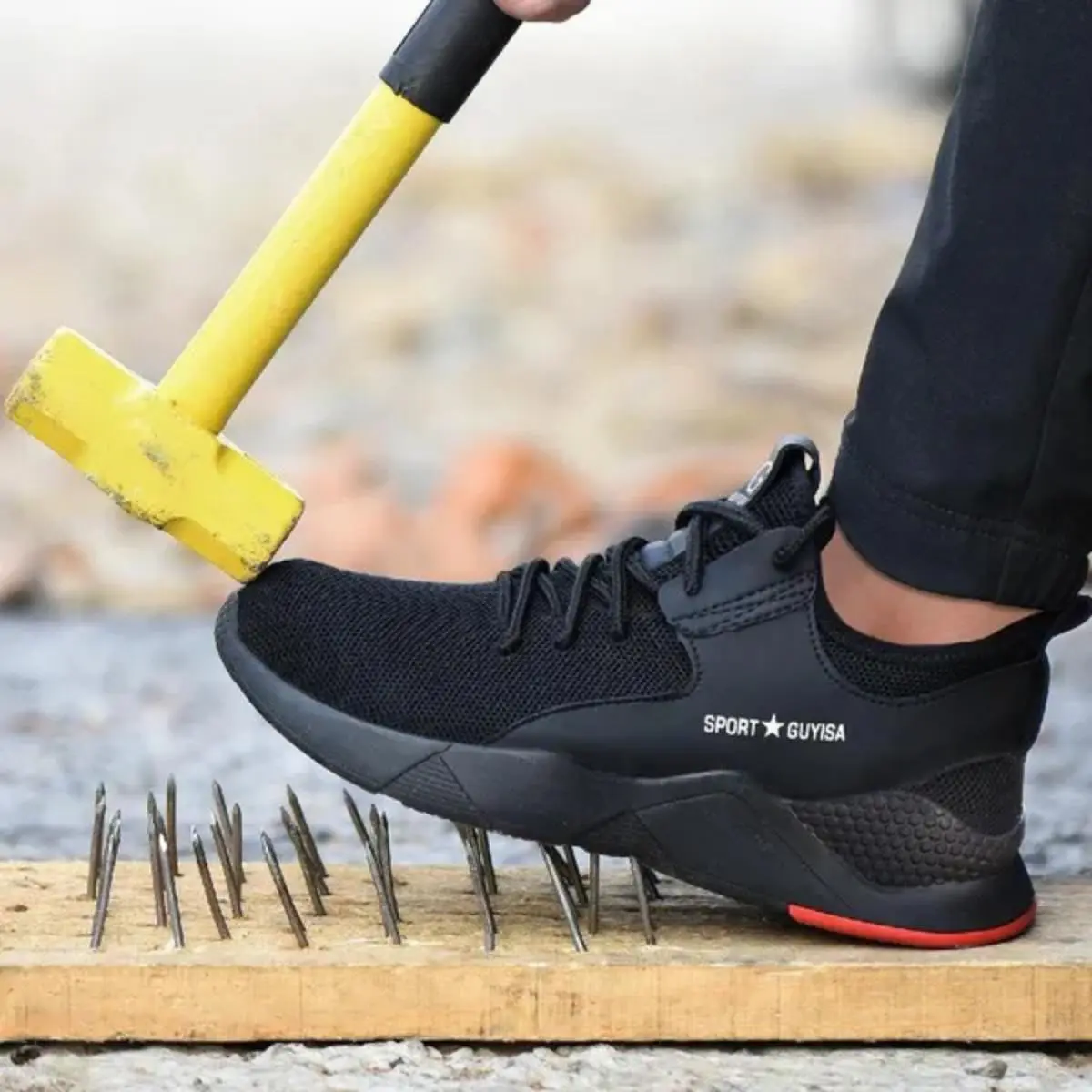 New Work Safety Shoes for Men and Women with Anti Impact Steel Toe, Anti Stab and Anti Smash Fashionable Sports Boots