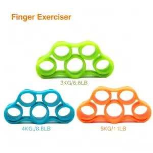 3pcs Silicone Finger Puller, Hand and Wrist Exercise, Finger Flexibility Trainer, Portable Finger Extender, Hand Strength Training Tool