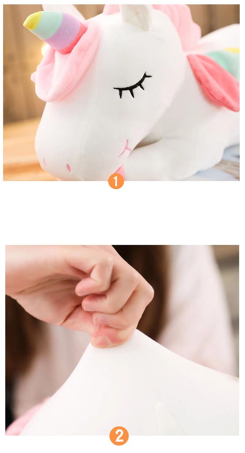 25cm-35CM Kawaii Giant Unicorn Plush Toy Soft Stuffed Unicorn Soft Dolls Animal Horse Toys For Children Pillow Birthday Gifts