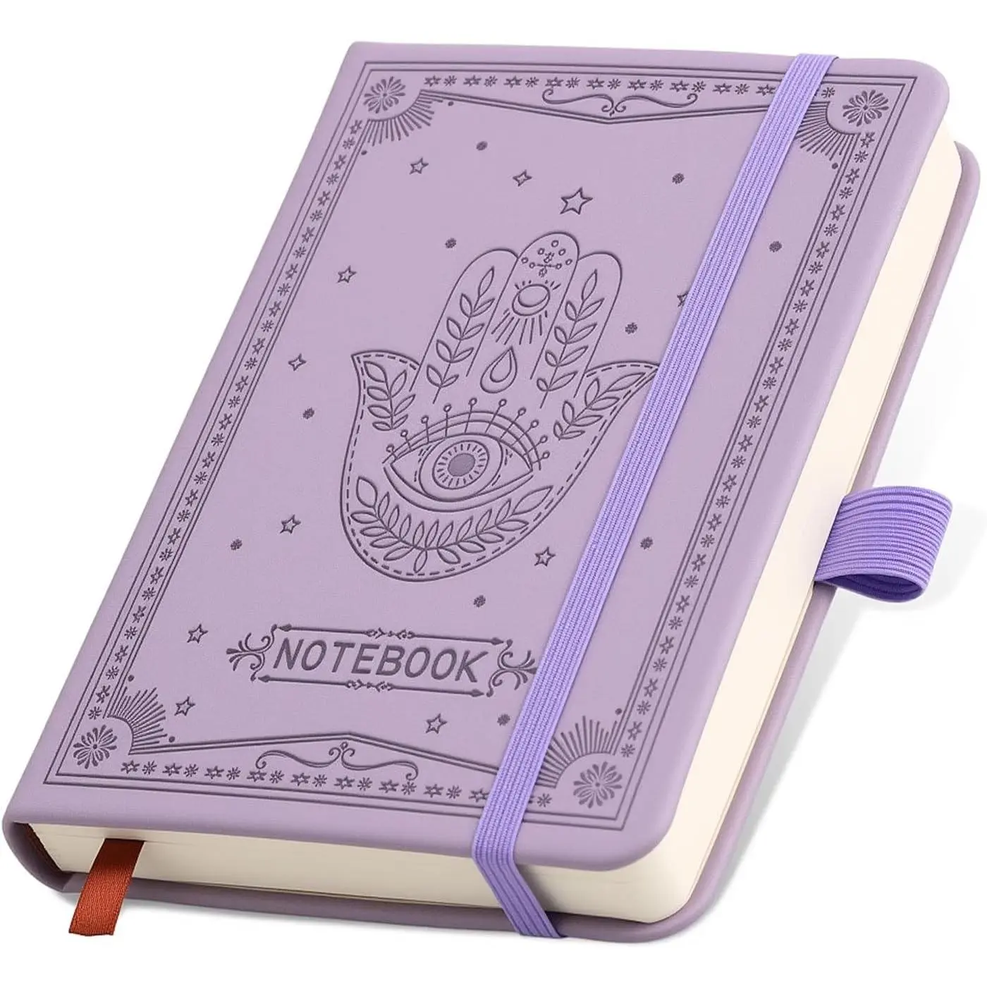 Inner Pocket Notebook A6 Lined Journal 4X 6 Hardcover Leather 288 Page , 100gsm Thick Paper Small Ruled Notebook,College Ruled Journaling Notebook for Women &Men , Work, Writing, Office, School Supplies & Note Taking -