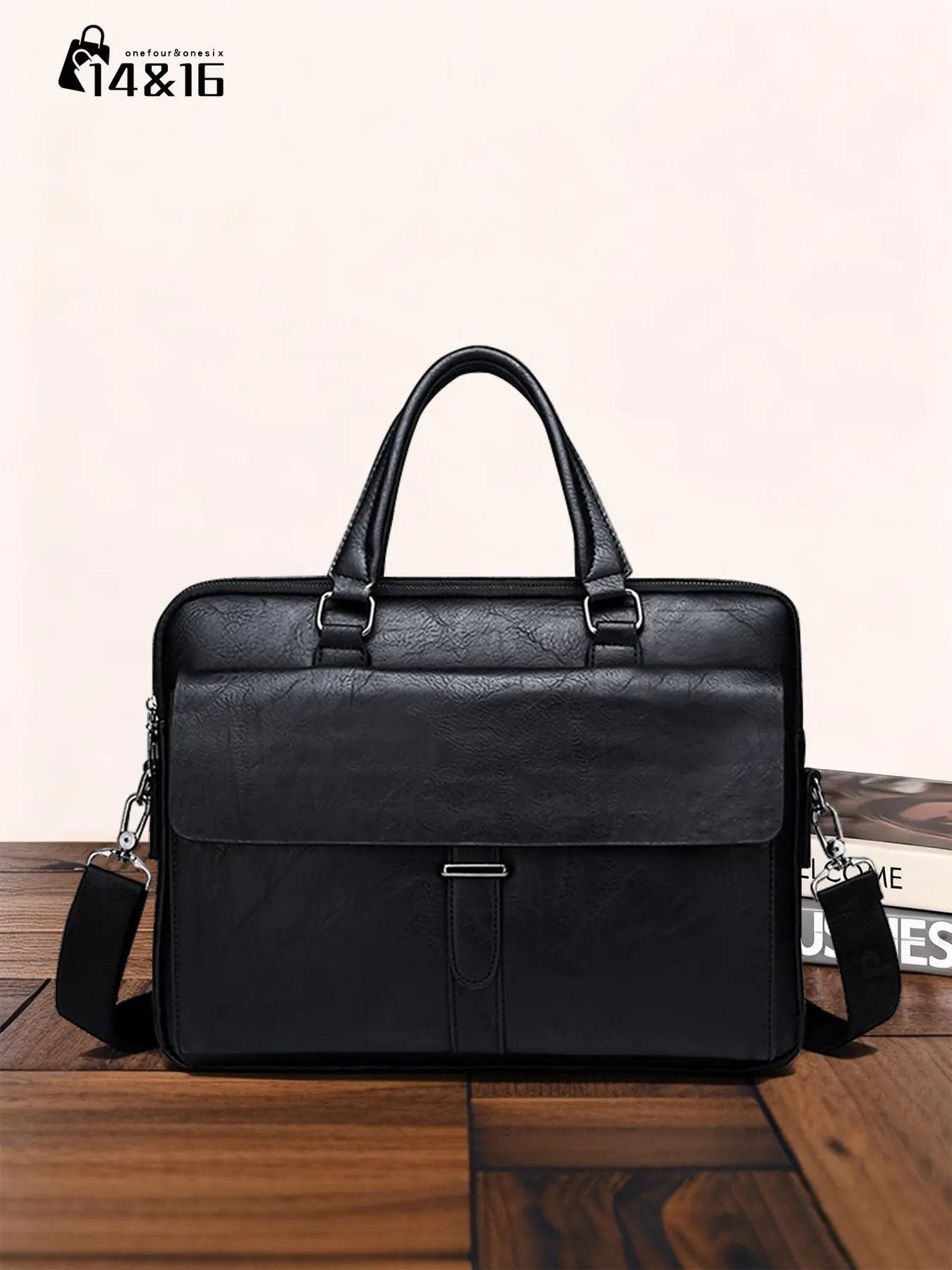 Men's Business Briefcase, Slim Design, Laptop Storage, Lightweight Fashion, Ideal Gift for Father and Boyfriend, Youth Student Present